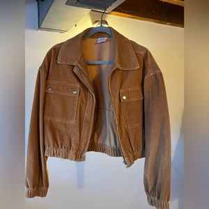 Urban Outfitters BDG brand corduroy cropped bomber jacket